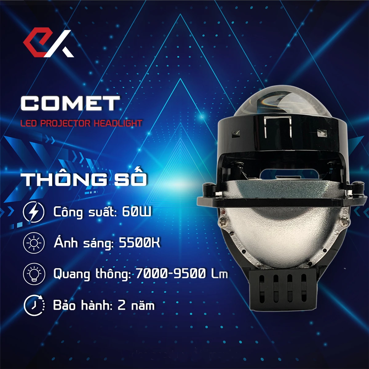 thông số bi led Comet