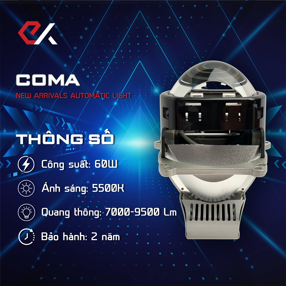 Coma light EVO-X làm chủ mọi cung đường